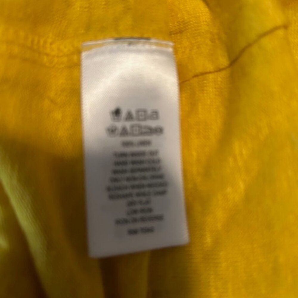 Sigrid Olsen Yellow/Gold Linen tunic, size 3X - Picture 5 of 5
